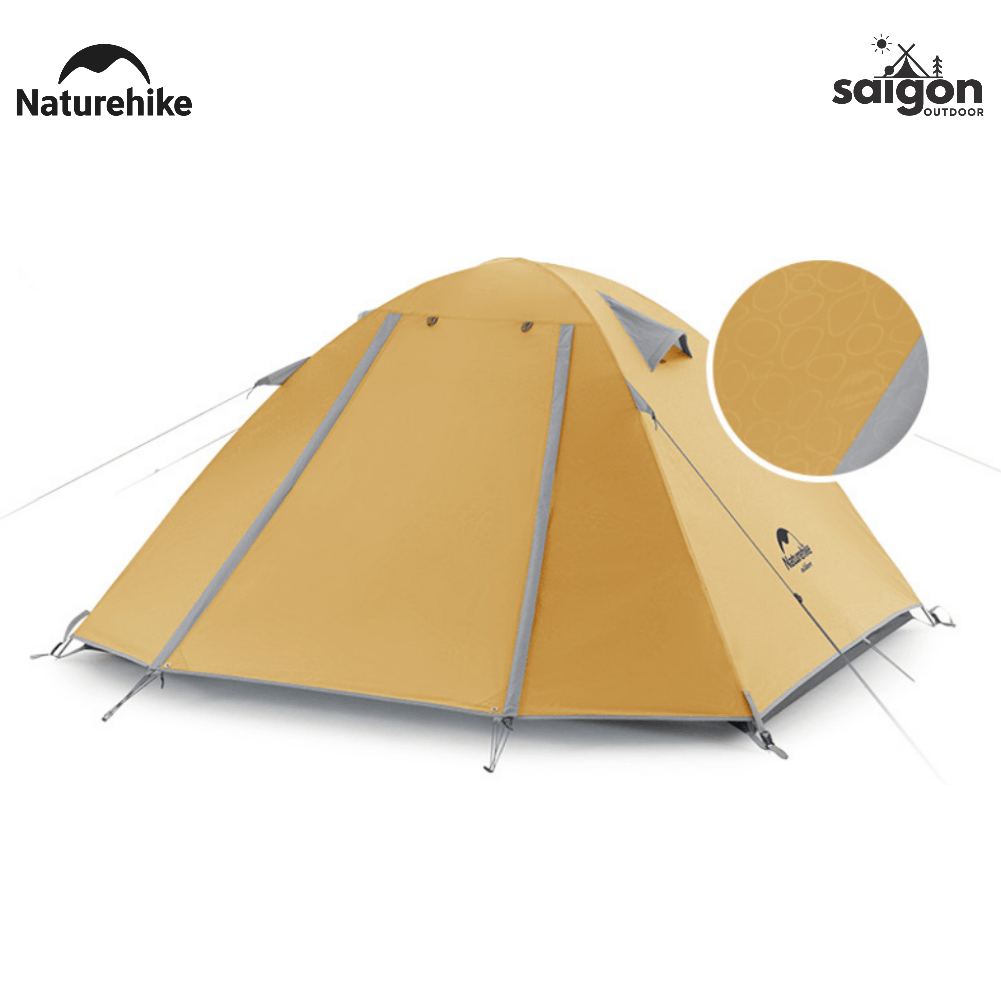 Lều Cắm Trại 2 Người Naturehike NH18Z022-P – Lều 210T Chống Nước 3000mm, Siêu Nhẹ, Trekking/Camping