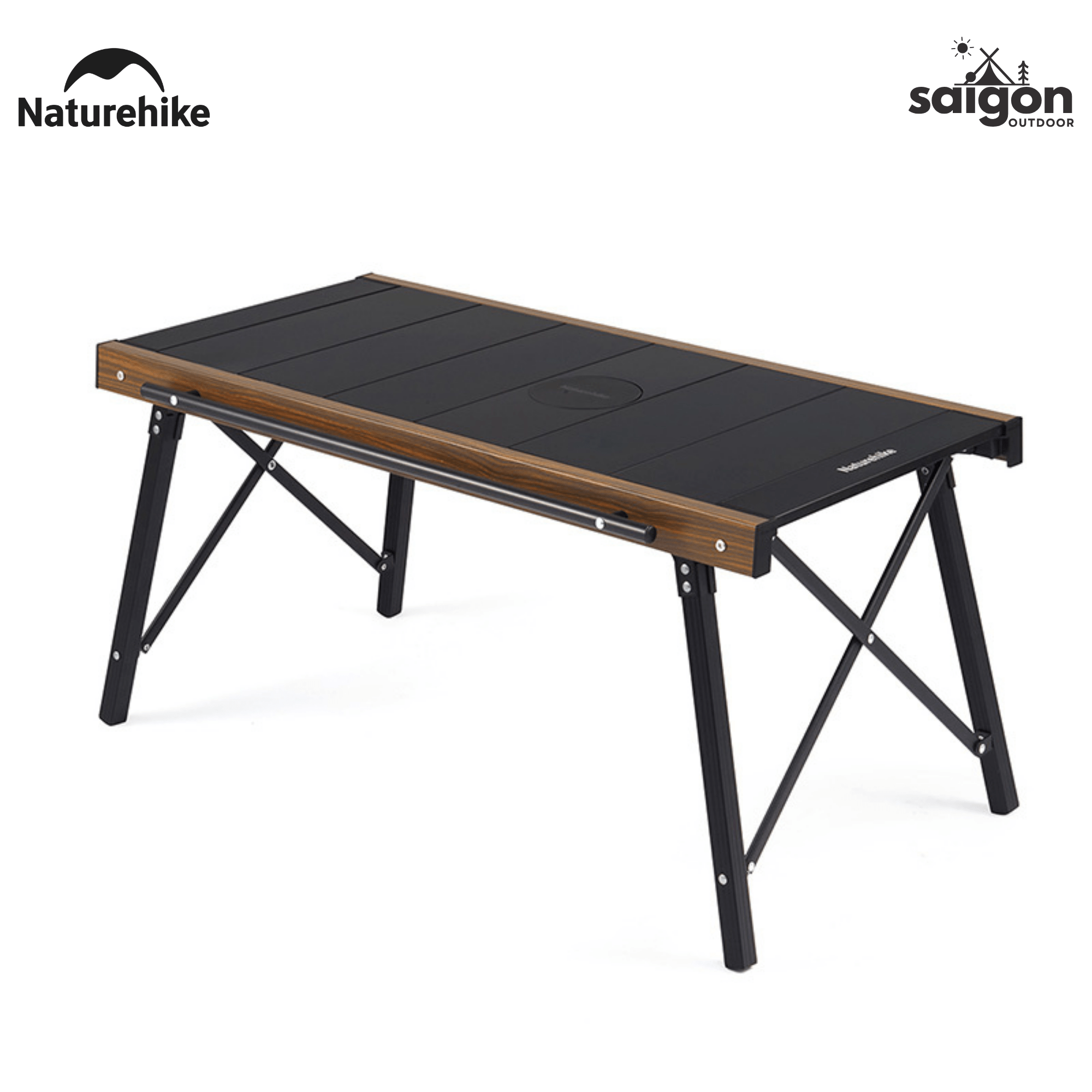 Bàn Gấp Naturehike IGT CNK2300JJ016 – Bàn Camping Đa Năng, Nhôm + Gỗ, Gấp Gọn, Dùng Bếp Dã Ngoại