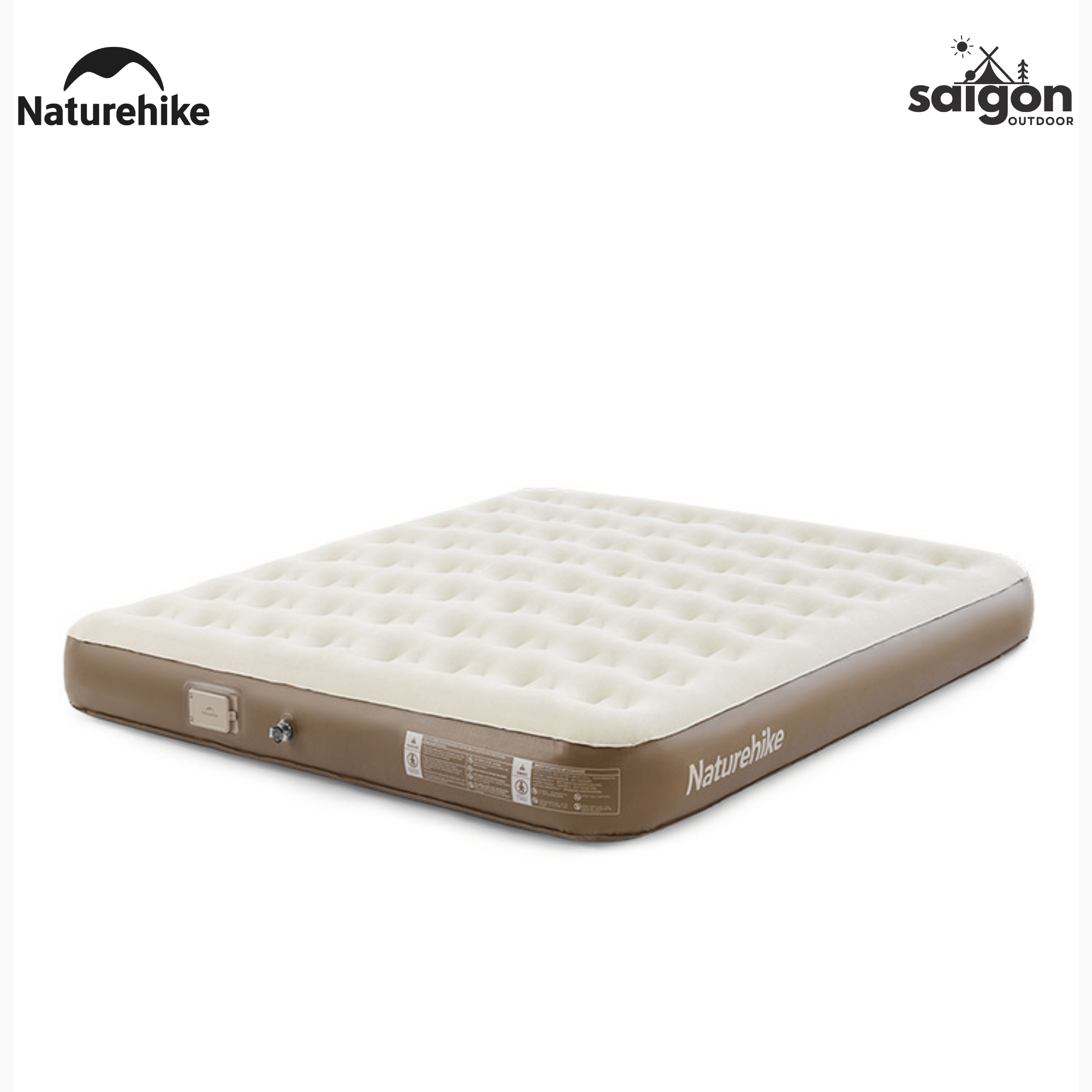 Đệm Hơi Naturehike CNK2550WS013 – Nệm Hơi Camping Tích Hợp Bơm Điện, Giường Hơi Gấp Gọn