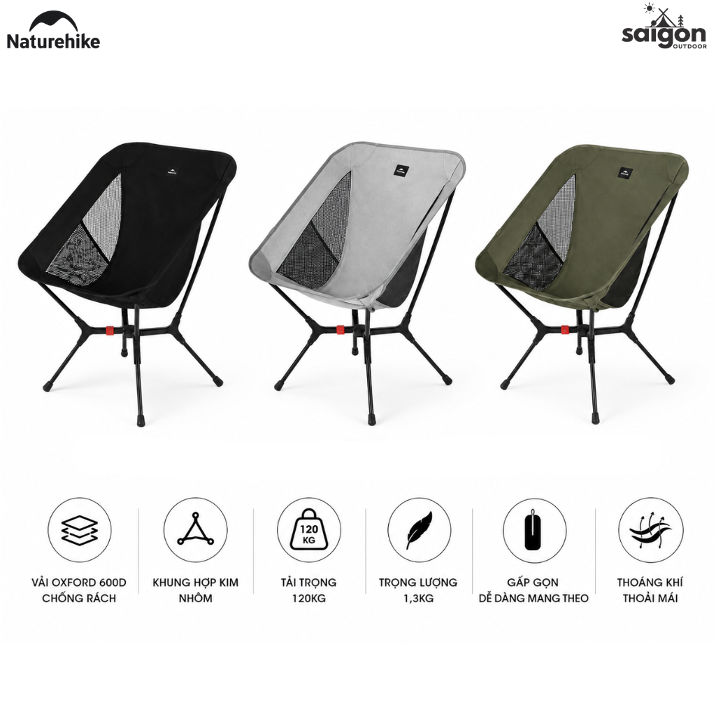Ghế xếp cắm trại Naturehike CNK2550JJ013