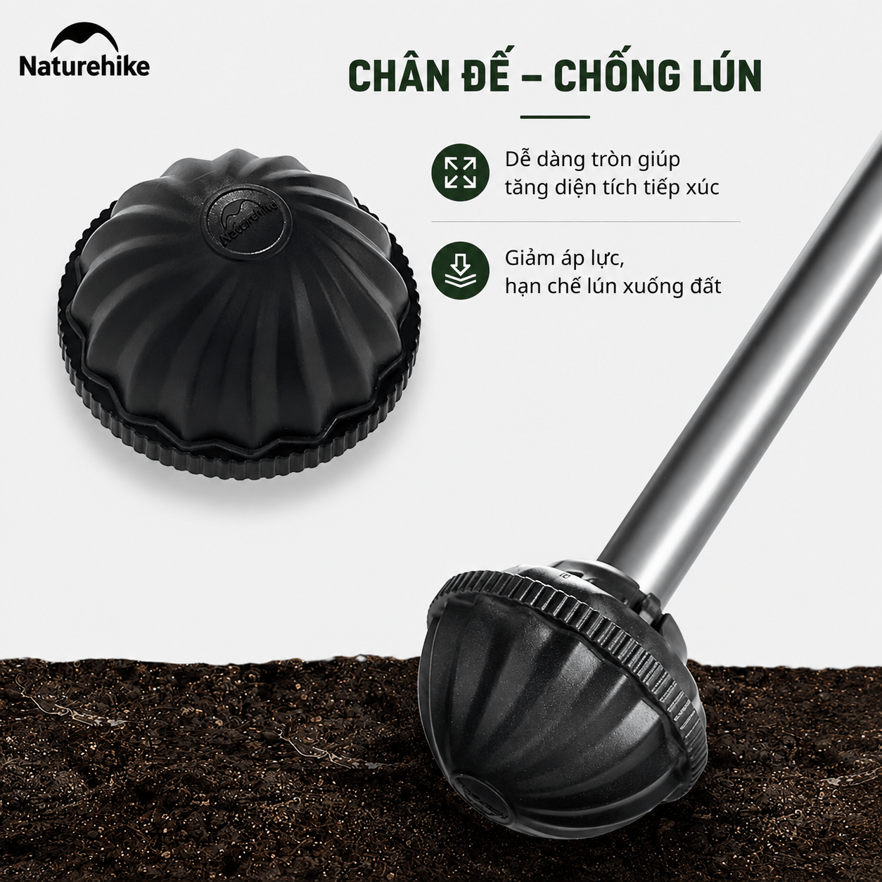 Ghế Cắm Trại Gấp Gọn Naturehike CNK2350JJ018 Moon Chair Siêu Nhẹ 1.35kg, Tải 120kg, Khung Nhôm 7075