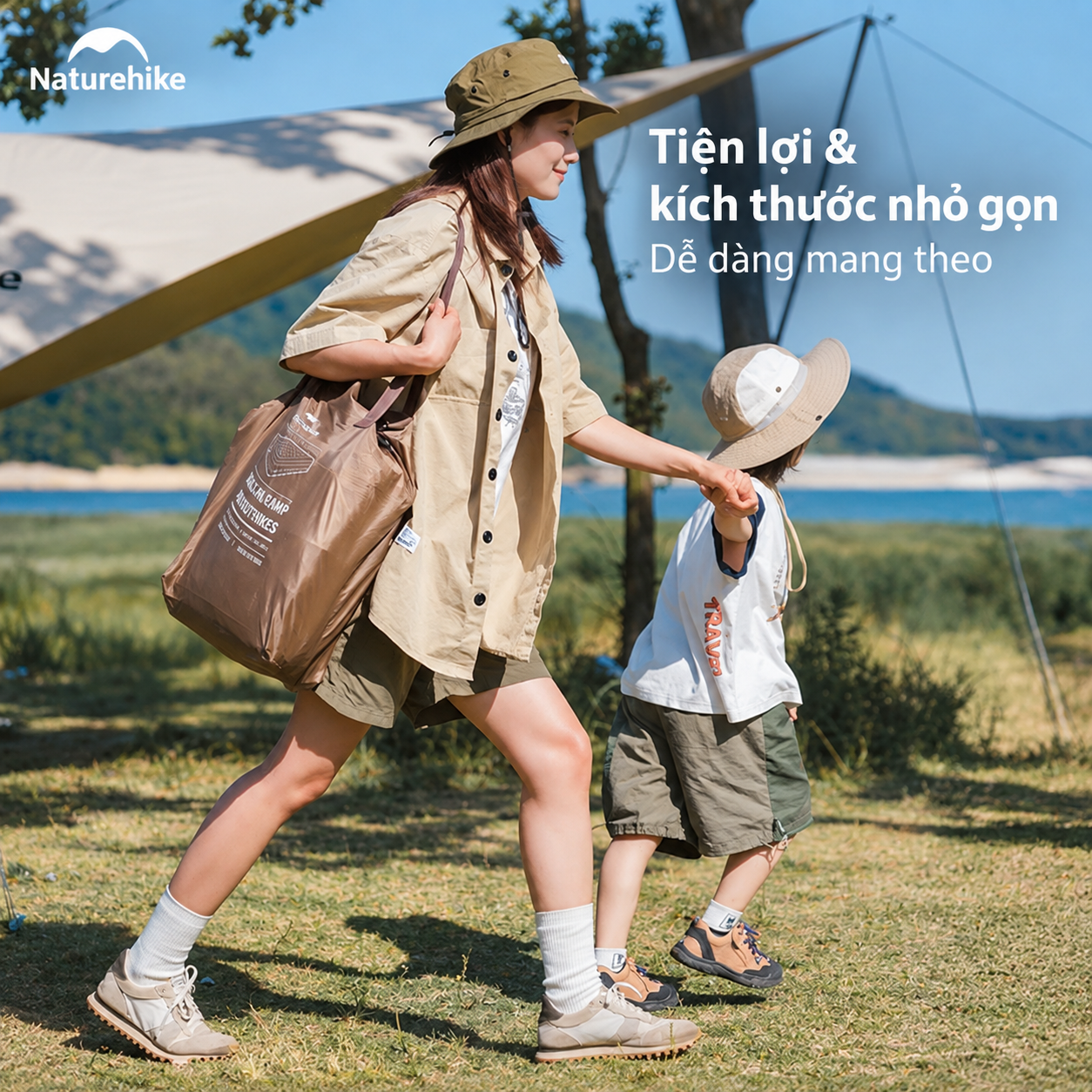Đệm Hơi Naturehike Tích Hợp Bơm Điện – Nệm Hơi Camping, Giường Hơi Gấp Gọn CNK2550WS013