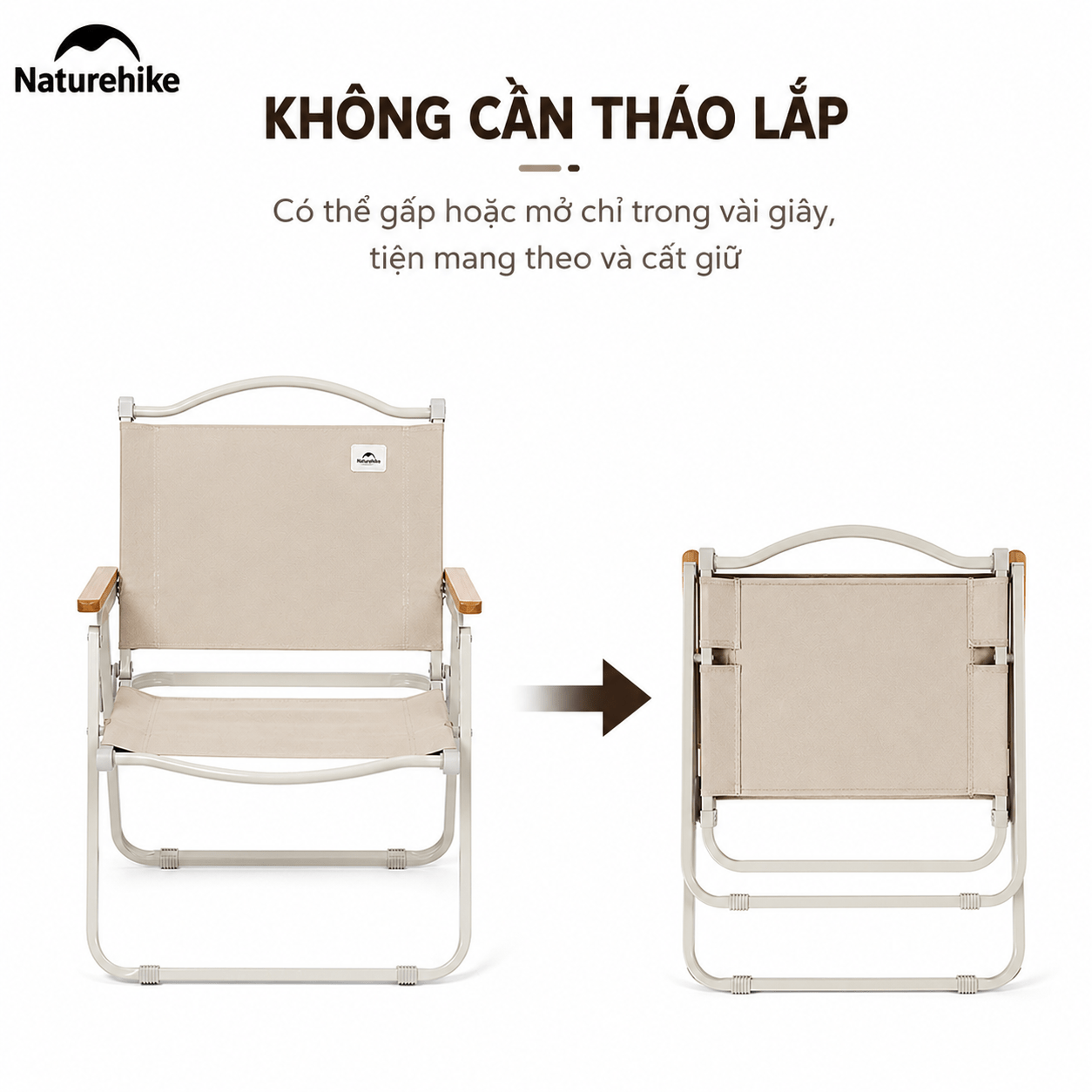 Ghế gấp dã ngoại Naturehike Folding Chair CNK2300JU012