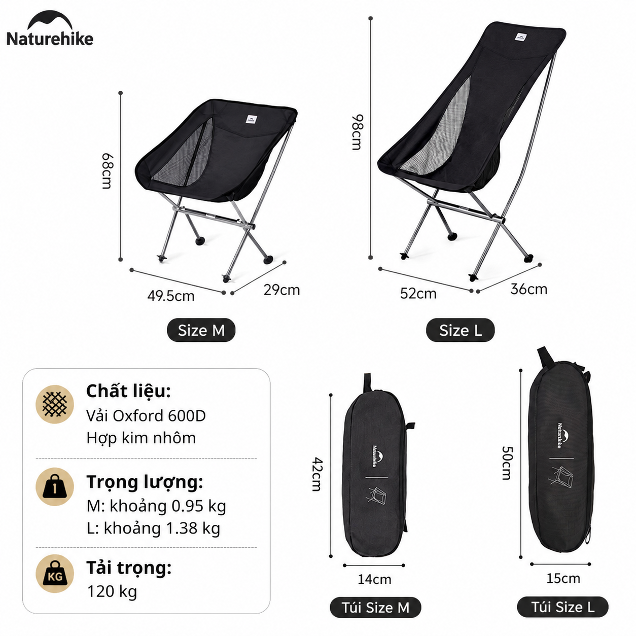 Ghế xếp mini gọn nhẹ Naturehike CNK2450JJ015