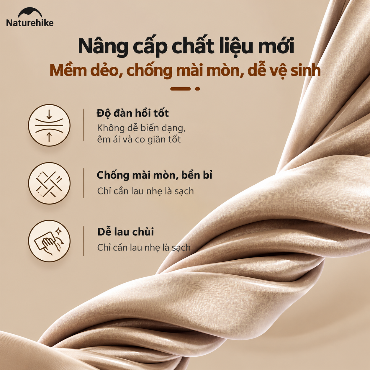 Đệm Hơi Naturehike Tích Hợp Bơm Điện – Nệm Hơi Camping, Giường Hơi Gấp Gọn CNK2550WS013