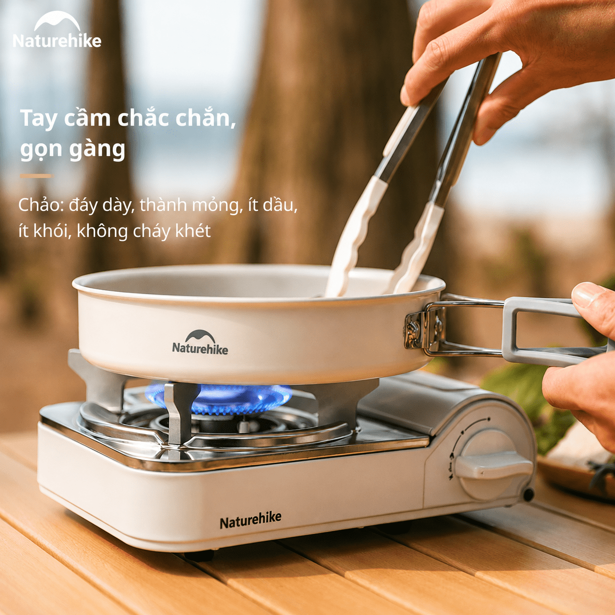 Bộ Nồi Dã Ngoại Naturehike CNK2450CF013 – Nồi Camping Tráng Men 5 Lớp, Chống Dính