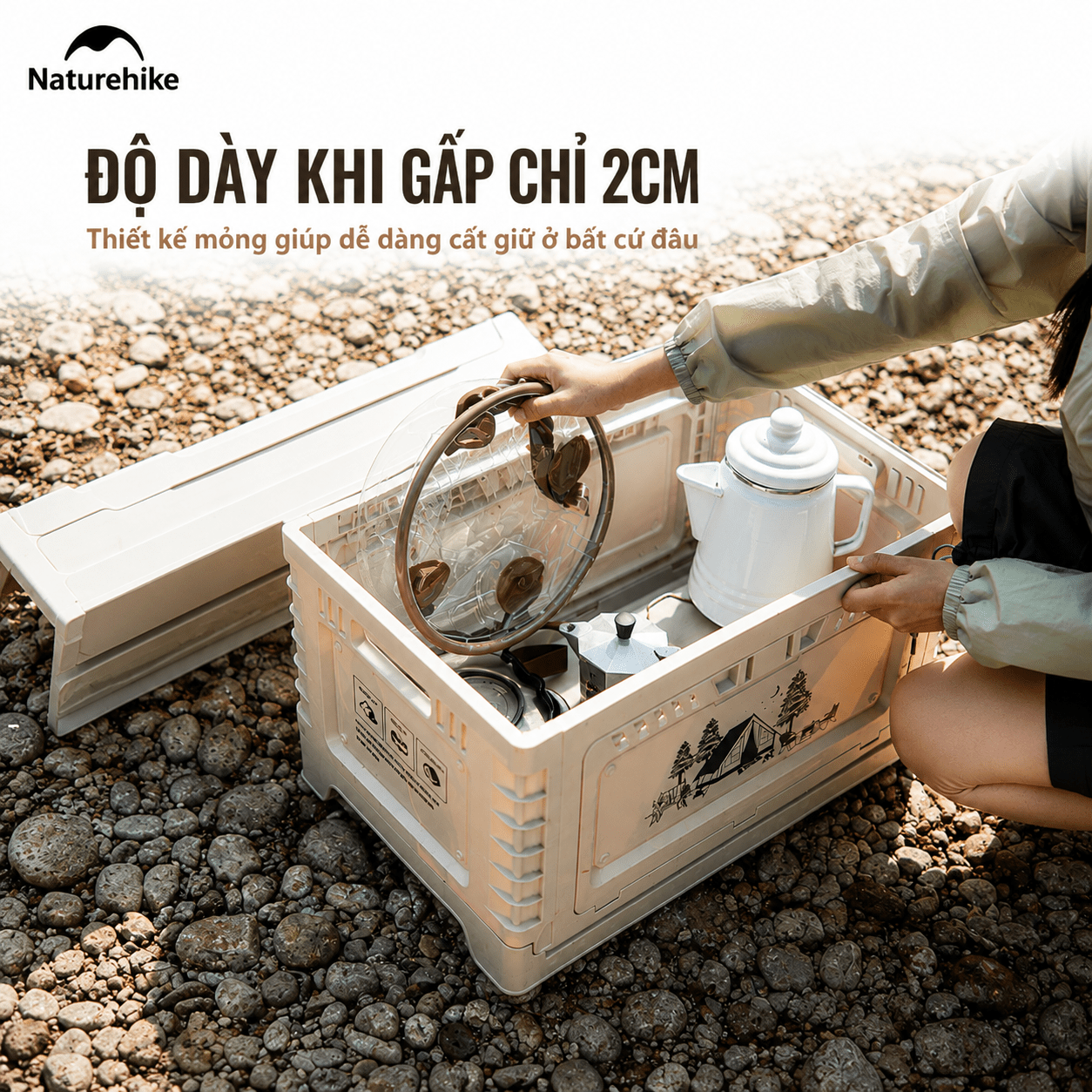 Xô Nước Gấp Gọn Naturehike NH20SJ040  – Chậu Rửa Dã Ngoại Chống Thấm, Nhẹ, Đa Năng Cắm Trại/Trekking