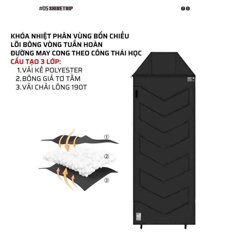 Túi Ngủ Hải Cẩu ShineTrip Có Gối 05 SHINETRIP