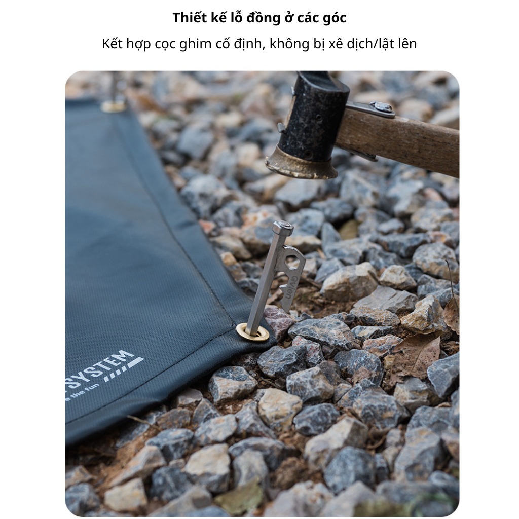 Thảm Chống Cháy ShineTrip 550°C Cho Bếp Củi Camping & BBQ – Bảo Vệ Mặt Đất Khi Nấu Ngoài Trời