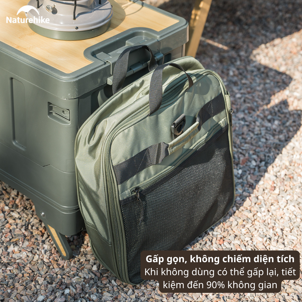 Túi Du Lịch Kéo Naturehike NH21LX003 88L Có Bánh Xe Gấp Gọn Chống Nước Túi Xách Du Lịch Cao Cấp
