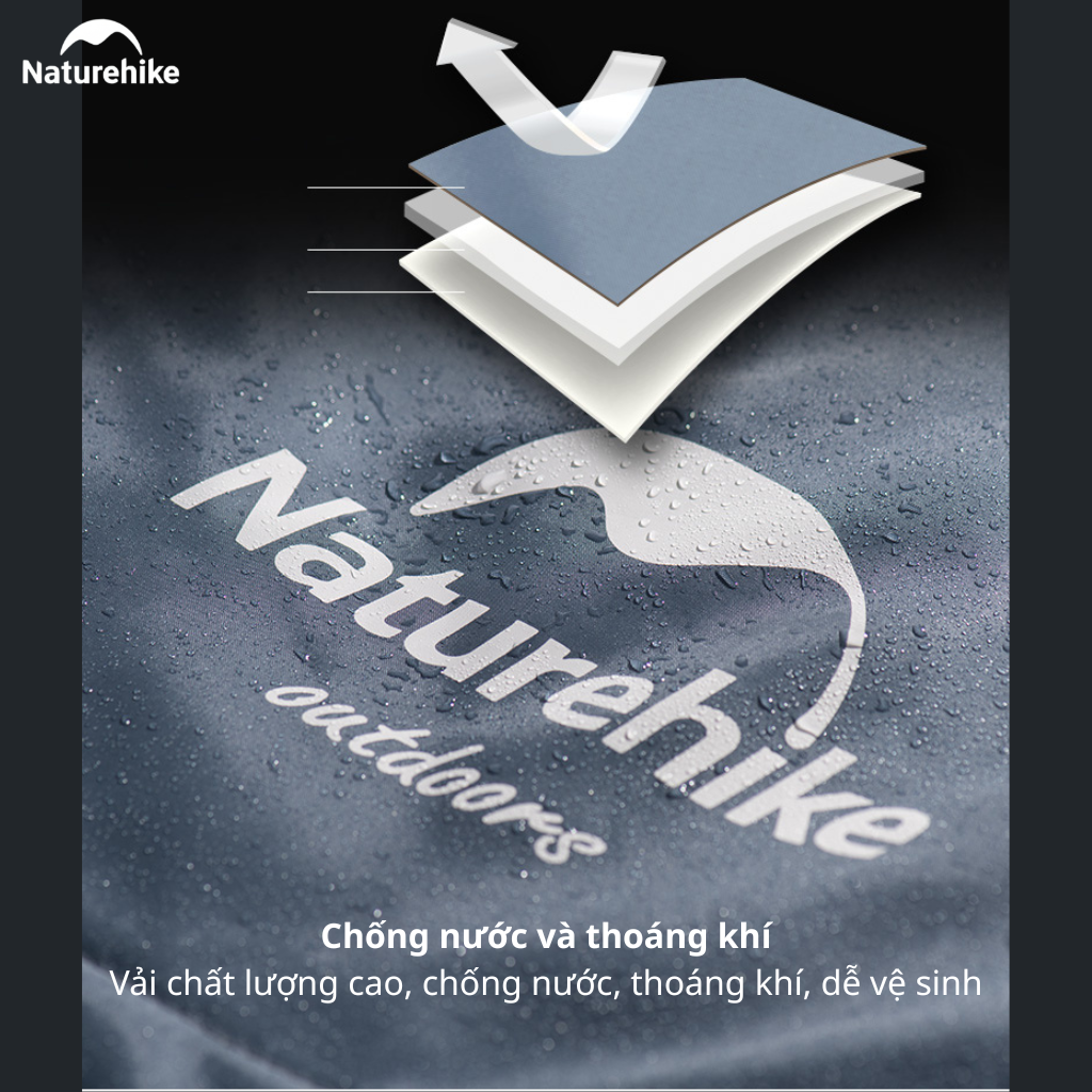 Túi Ngủ Naturehike NH21MSD08 Có Mũ 3 Mùa Y150 Chống Nước Ghép Đôi Túi Ngủ Camping Dã Ngoại