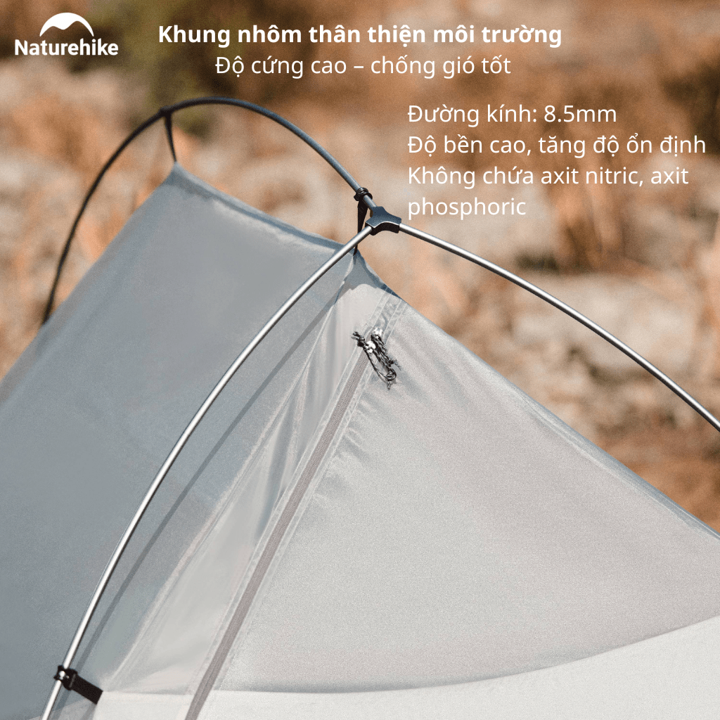 Lều Cắm Trại 2 Người Naturehike CNK2450WS032 Siêu Nhẹ 1.9kg – Lều Dã Ngoại 2 Lớp Chống Mưa Gió