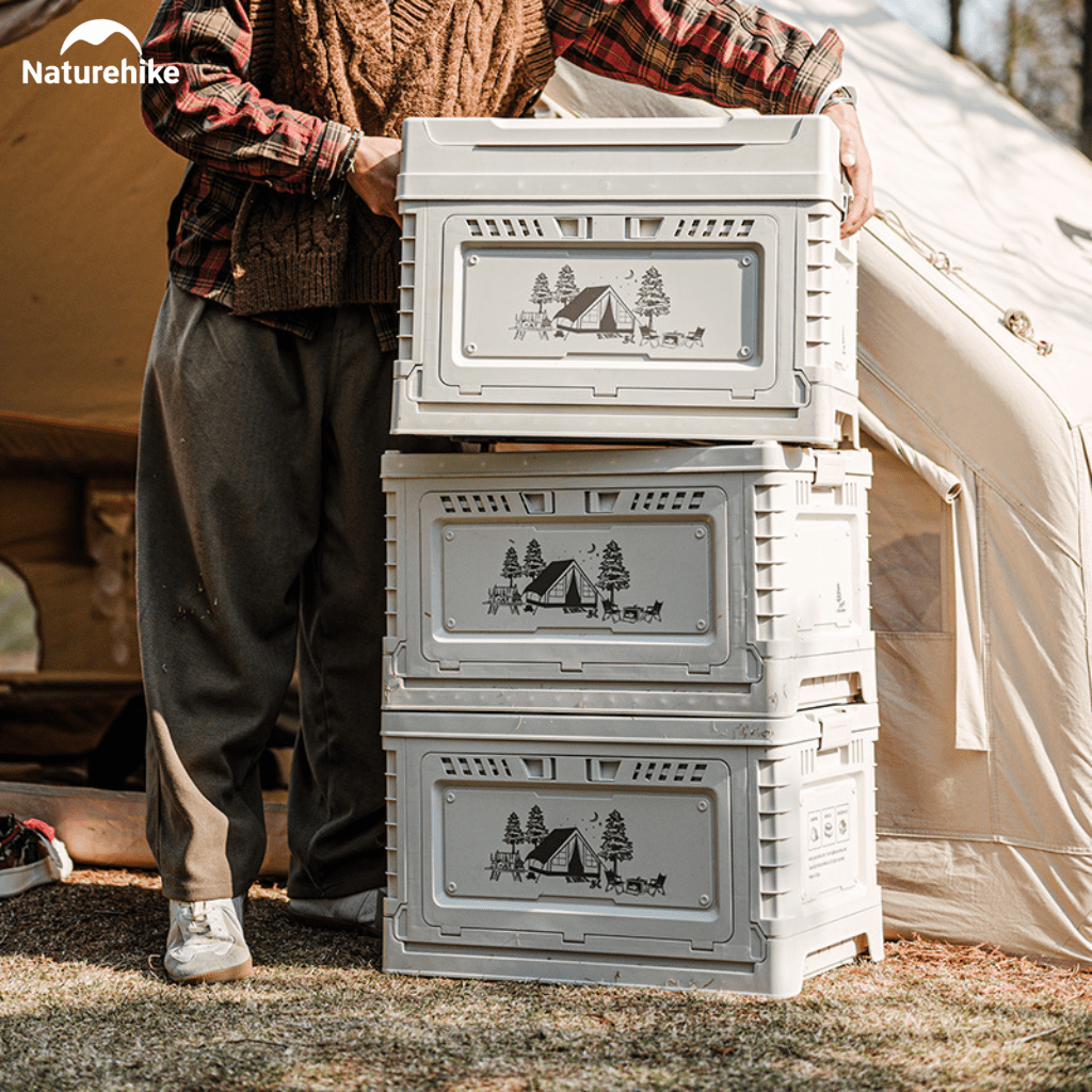 Thùng Nhựa Xếp Gọn Naturehike CNH22SN019 25L 50L Có/Không Ngăn Phụ - Thùng Đựng Đồ Camping Gấp Gọn