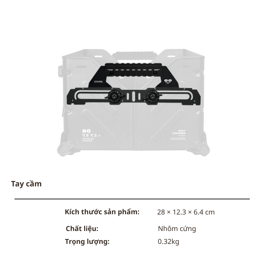 Hộp Đựng Đồ Cắm Trại ShineTrip Tactical 25L Nhôm Cao Cấp | Thùng Camping Đa Năng Xếp Chồng