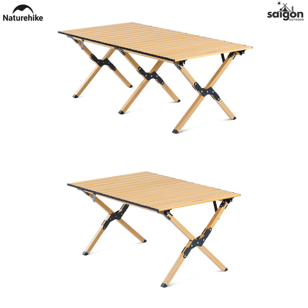 Bàn Hợp Kim Nhôm Gấp Gọn Naturehike CNK2300JU010 Mặt Cuộn – Bàn Camping Dã Ngoại Siêu Nhẹ