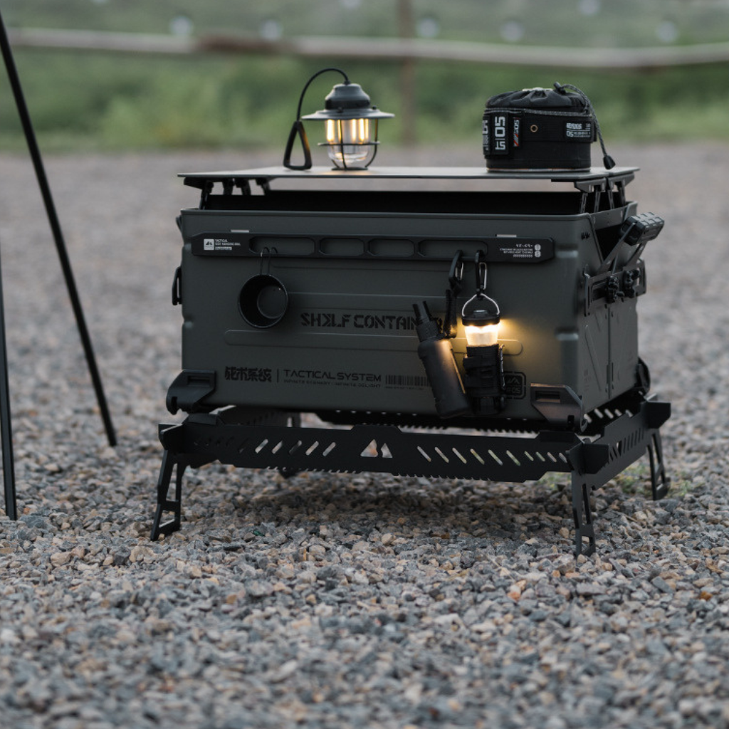 Hộp Đựng Đồ Cắm Trại ShineTrip Tactical 25L Nhôm Cao Cấp | Thùng Camping Đa Năng Xếp Chồng