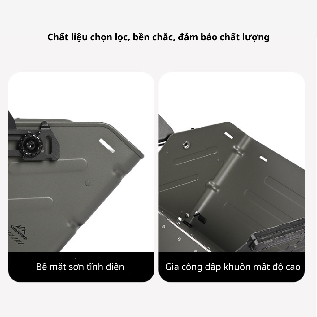 Hộp Đựng Đồ Cắm Trại ShineTrip Tactical 25L Nhôm Cao Cấp | Thùng Camping Đa Năng Xếp Chồng