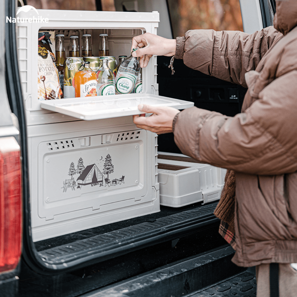 Thùng Nhựa Xếp Gọn Naturehike CNH22SN019 25L 50L Có/Không Ngăn Phụ - Thùng Đựng Đồ Camping Gấp Gọn