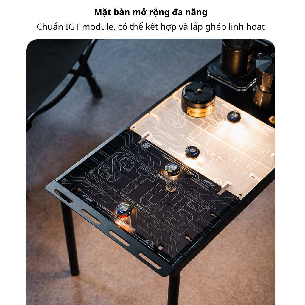 Bàn Camping Gấp Gọn SHINETRIP ST05 – Bàn Dã Ngoại Acrylic Trong Suốt Đa Năng, Nhẹ, Có Thể Xếp Chồng