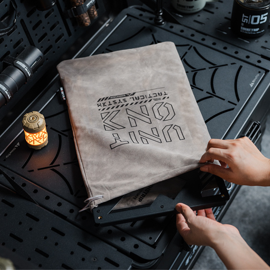 Khay IGT ShineTrip Tactical + Nắp Mica Trong Suốt | Khay Đựng Đèn Camping Âm Bàn, Inox 304 Cao Cấp