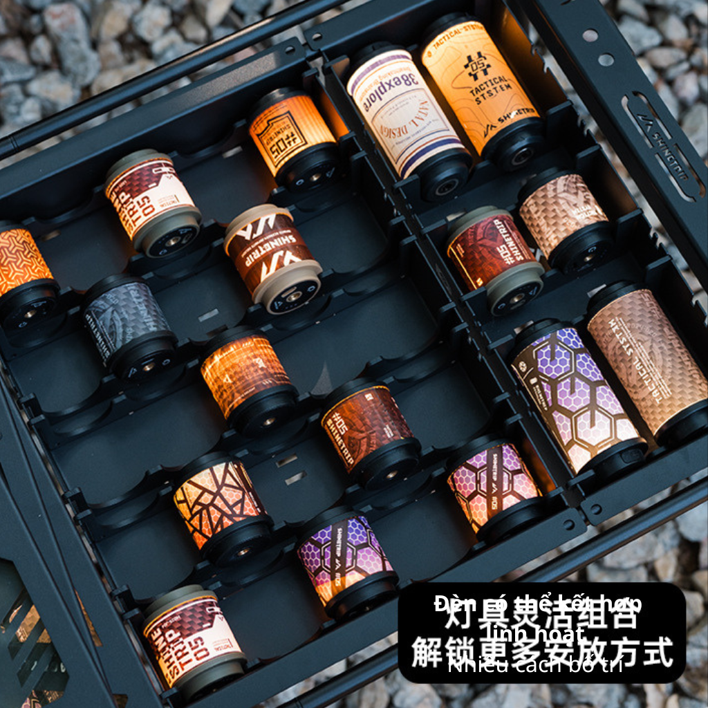 Khay IGT ShineTrip Tactical + Nắp Mica Trong Suốt | Khay Đựng Đèn Camping Âm Bàn, Inox 304 Cao Cấp