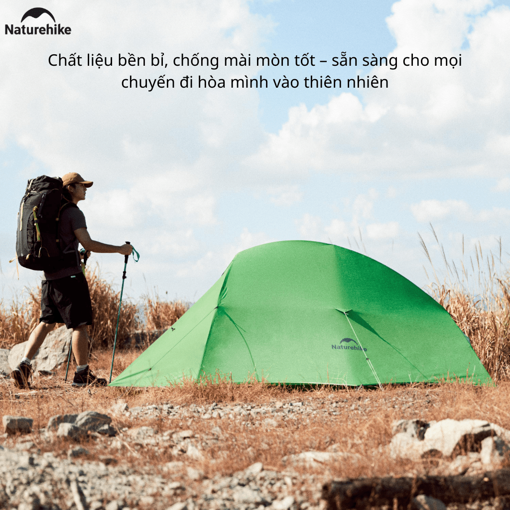 Lều Cắm Trại 2 Người Naturehike CNK2450WS032 Siêu Nhẹ 1.9kg – Lều Dã Ngoại 2 Lớp Chống Mưa Gió
