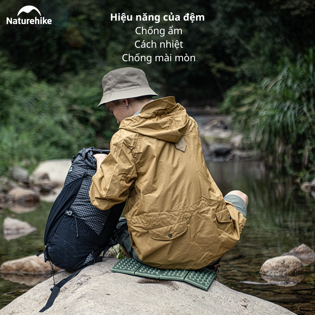 Đệm Ngồi Gấp Gọn Naturehike NH20PJ025 XPE Siêu Nhẹ Cách Nhiệt Chống Thấm Đệm Lót Ngồi Dã Ngoại