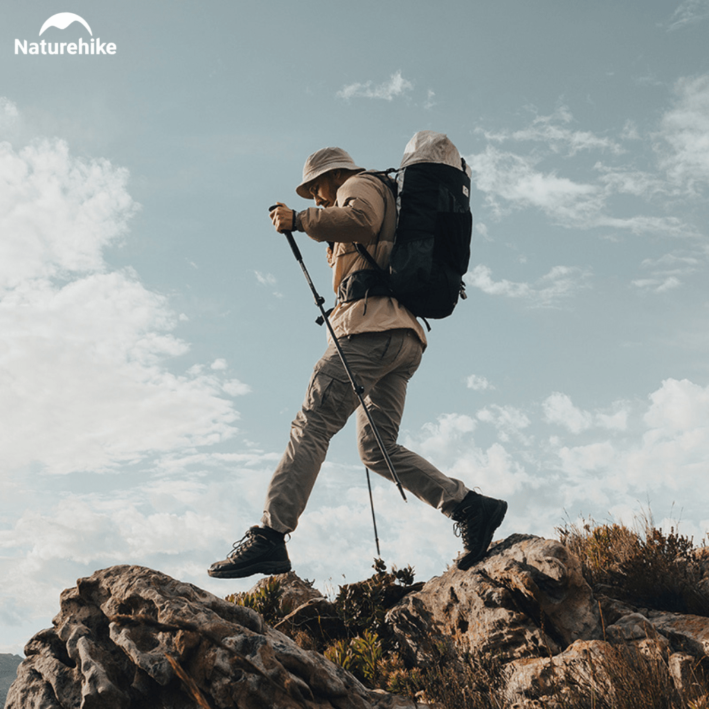 Gậy Leo Núi Naturehike ST03 Nhôm 7075 Siêu Nhẹ Gấp Gọn Chống Trượt Gậy Trekking Dã Ngoại NH17D017-D