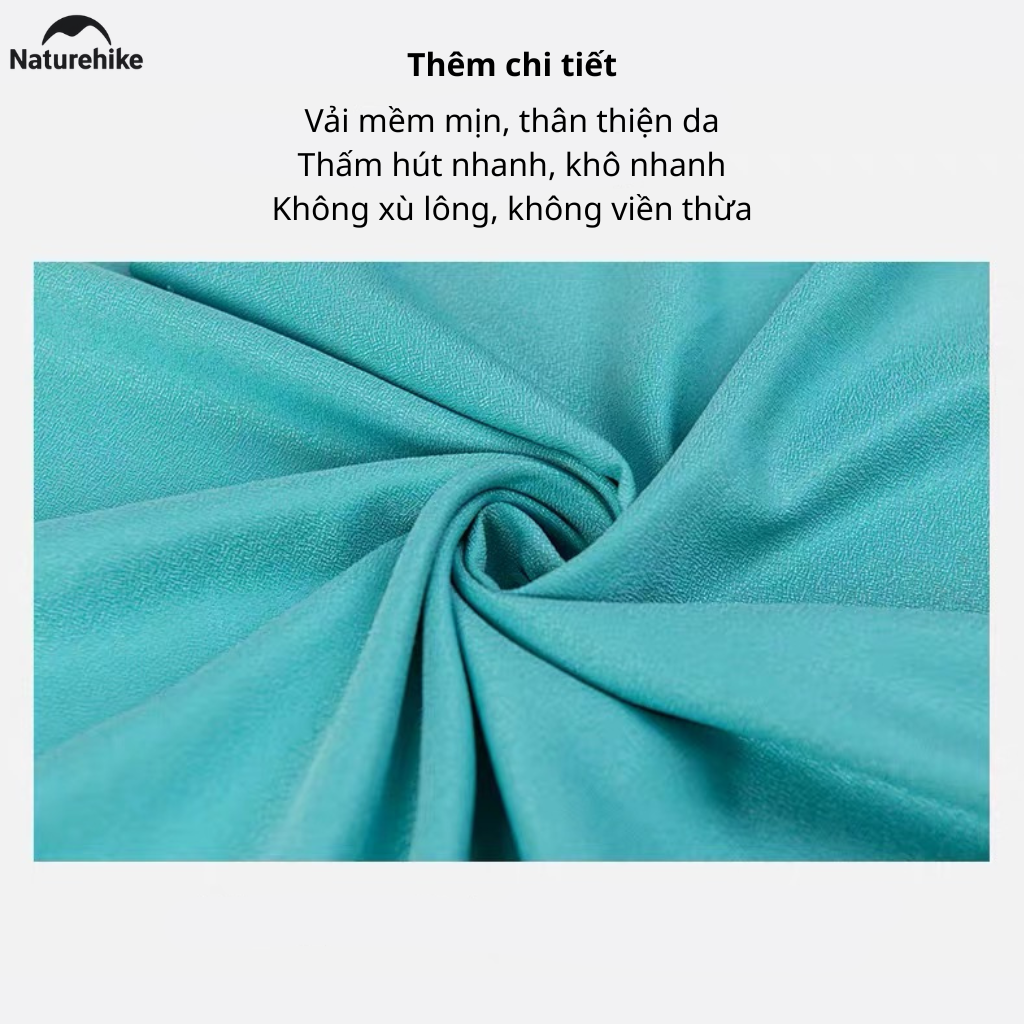Khăn Tắm Thể Thao Naturehike NH19Y001-J, NH19Y002 Microfiber Nhanh Khô Siêu Nhẹ Khăn Du Lịch Camping