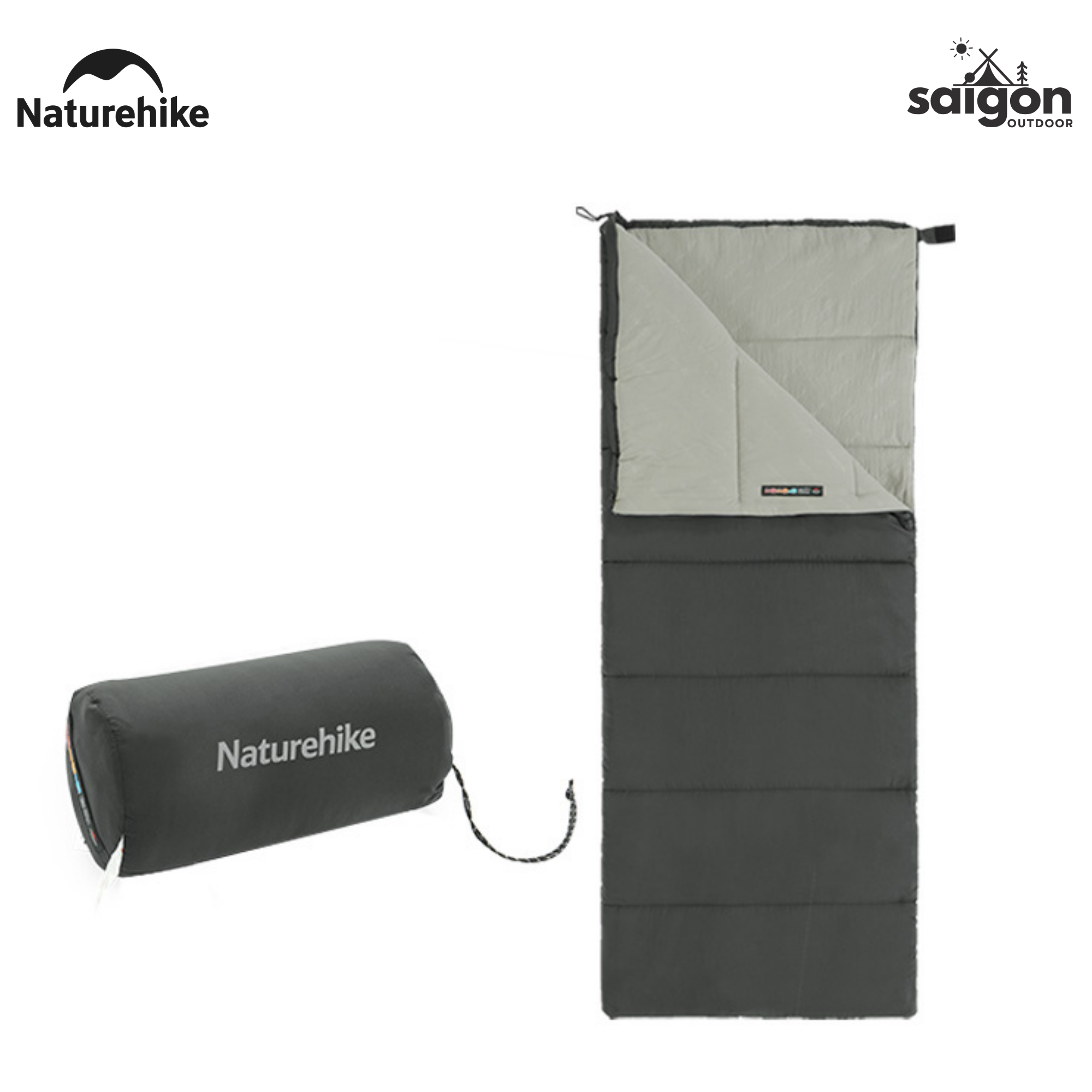 Túi Ngủ Naturehike NH22MSD05 Cotton F150 Giặt Máy Chống Nước Túi Ngủ Dã Ngoại 4 Mùa