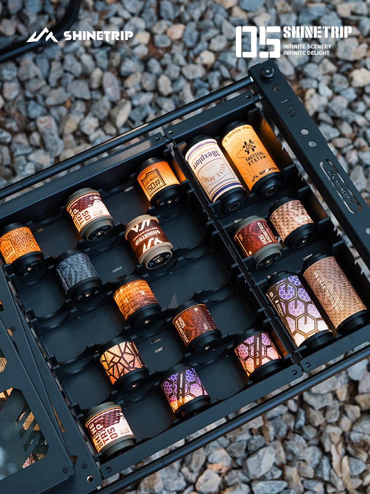 Khay IGT ShineTrip Tactical + Nắp Mica Trong Suốt | Khay Đựng Đèn Camping Âm Bàn, Inox 304 Cao Cấp