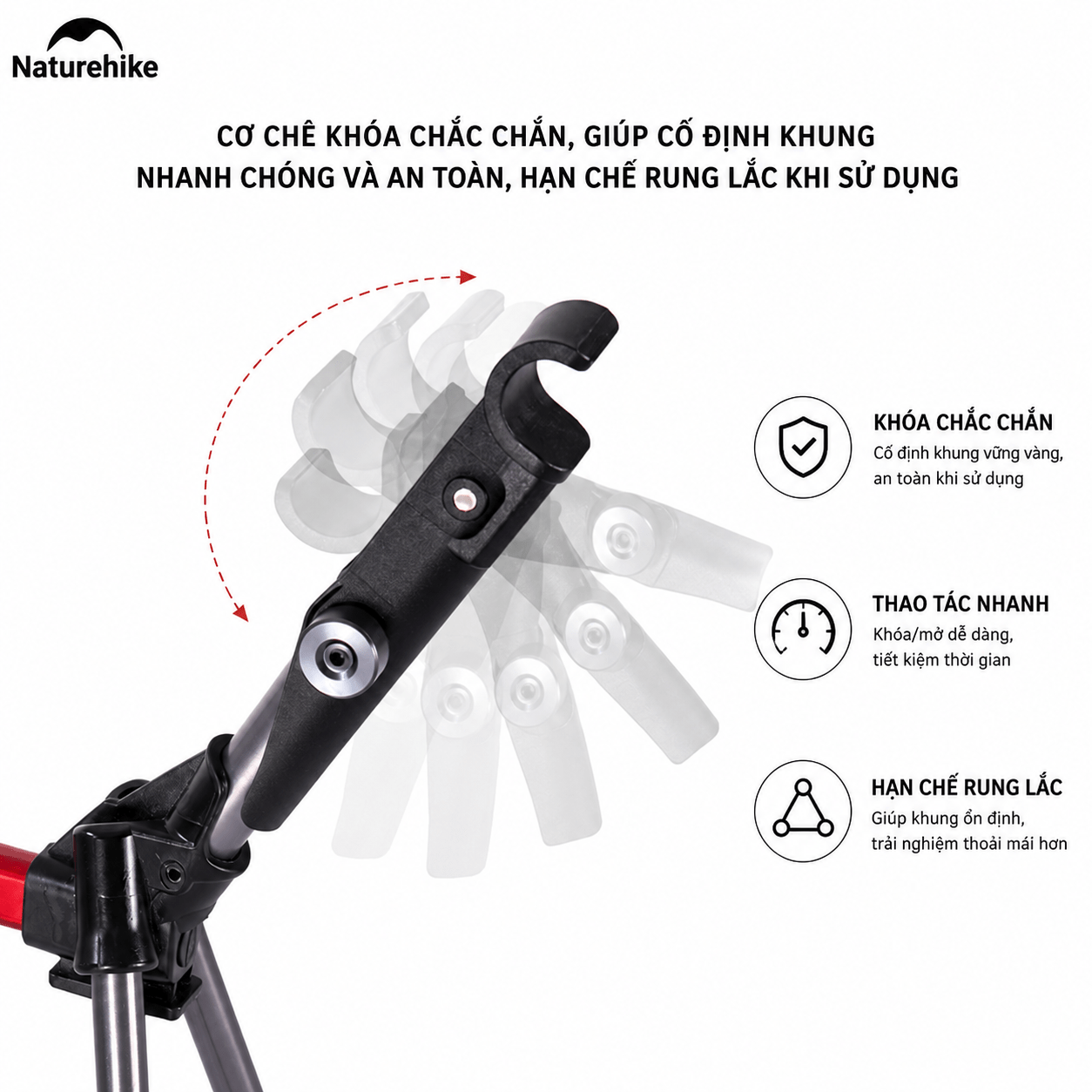 Giường Xếp Du Lịch Naturehike NH19JJ006 Gấp Gọn – Giường Camping Nhôm Siêu Nhẹ 190cm Chịu Lực Tốt