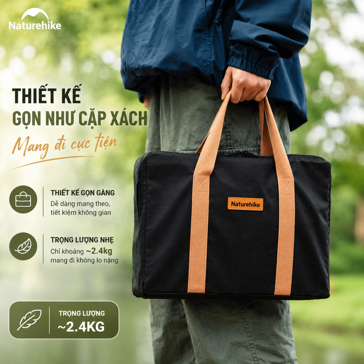 Bếp Nướng Gấp Gọn IGT Naturehike NH20CJ006 (TẶNG KÈM VỈ NƯỚNG)