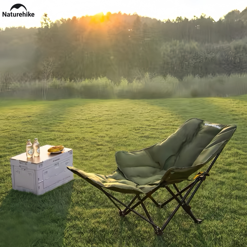 Ghế Xếp Camping Naturehike Sea Star 001 CNK2450JJ020 Có Gác Chân - Ghế Mặt Trăng Ngả Lưng Gấp Gọn