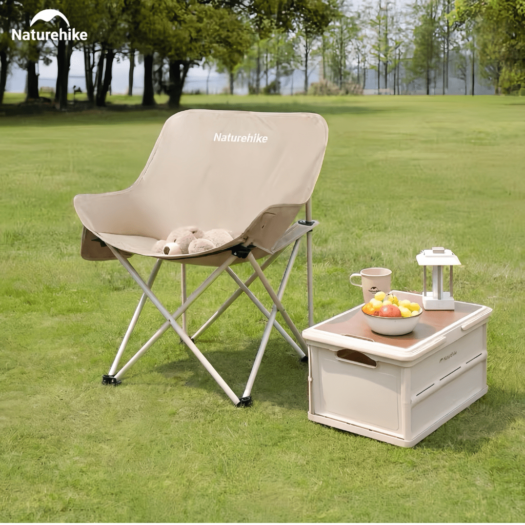 Ghế Mặt Trăng Naturehike CNH23JU13002 Gấp Gọn Có Túi Đựng Ghế Dã Ngoại Khung Thép Carbon