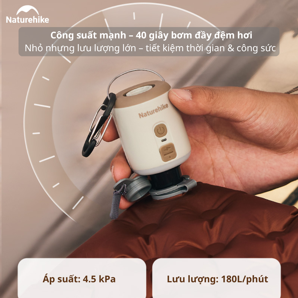 Máy Bơm Hơi Mini Đa Năng 3in1 Naturehike CNK2300DQ022