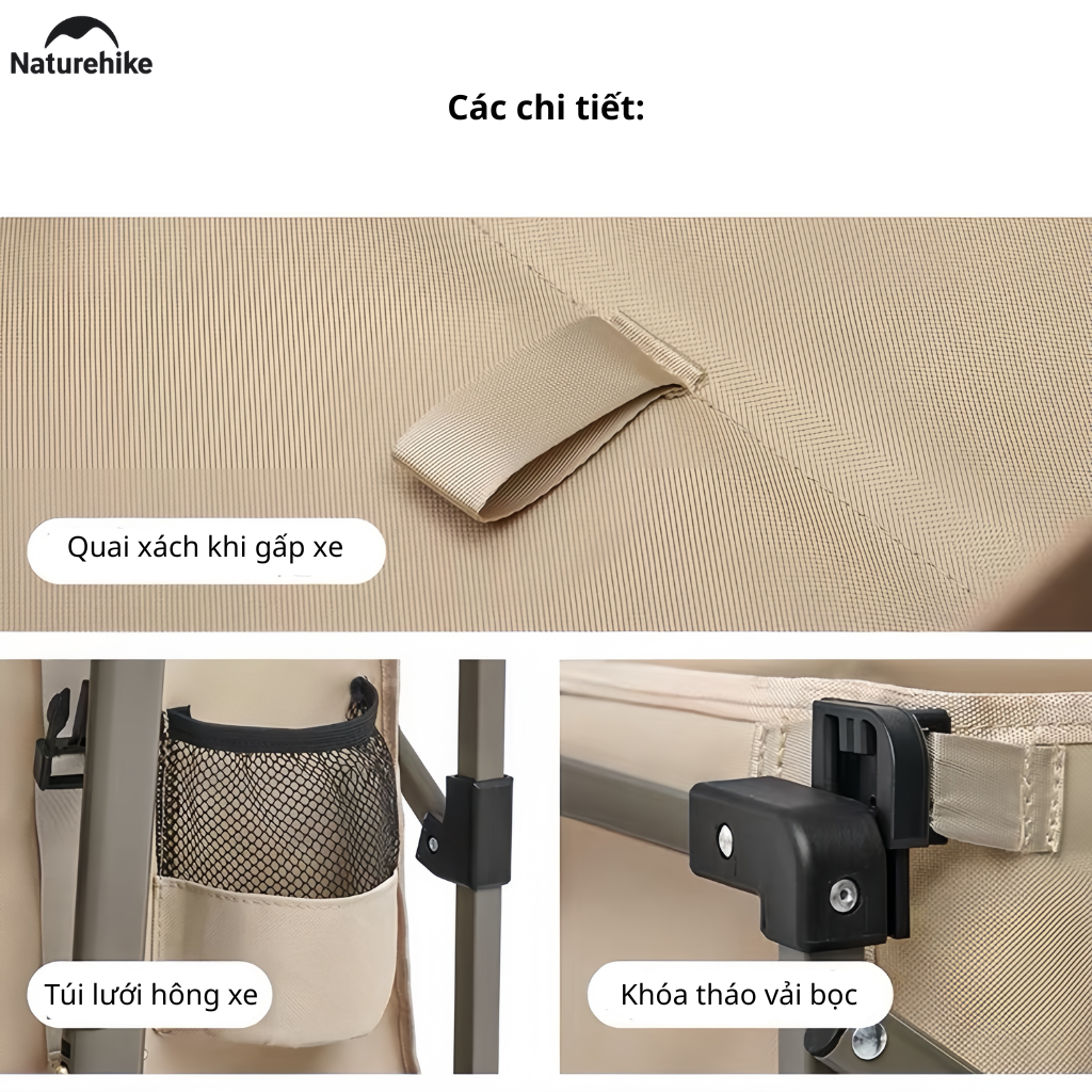 Gối Kê Cổ Chữ U CNK2450WS019 Naturehike Memory Foam Du Lịch Văn Phòng Ô Tô Gấp Gọn Có Hộp Đựng