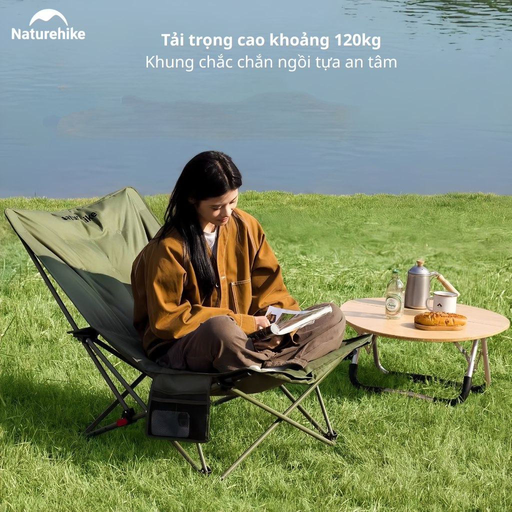 Ghế Xếp Thư Giãn Naturehike CNK2450JJ020 Gấp Gọn 4 Cấp Độ Ngả Lưng - Ghế Camping Ngoài Trời Khung Thép Carbon