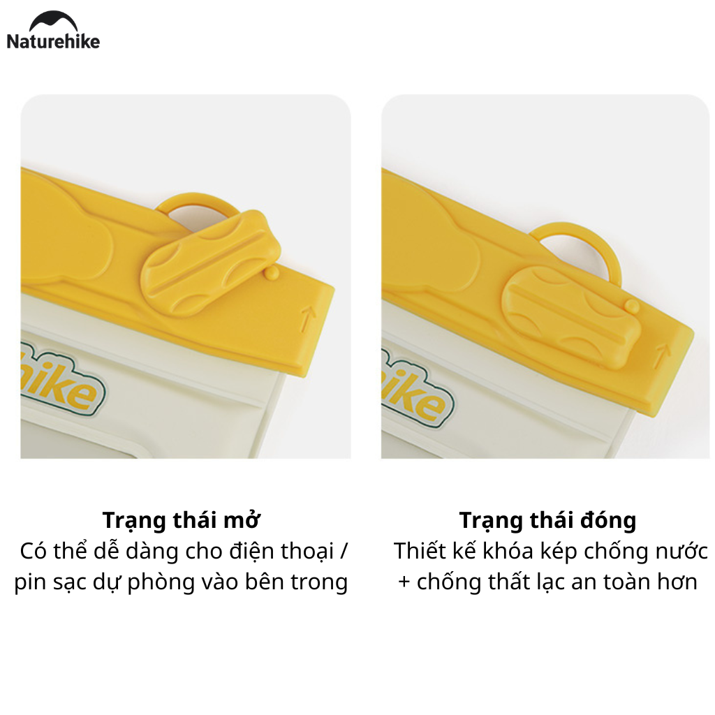 Túi chống nước bảo vệ điện thoại NATUREHIKE CNK2300BS015  – Dùng khi đi mưa, đi biển, du lịch