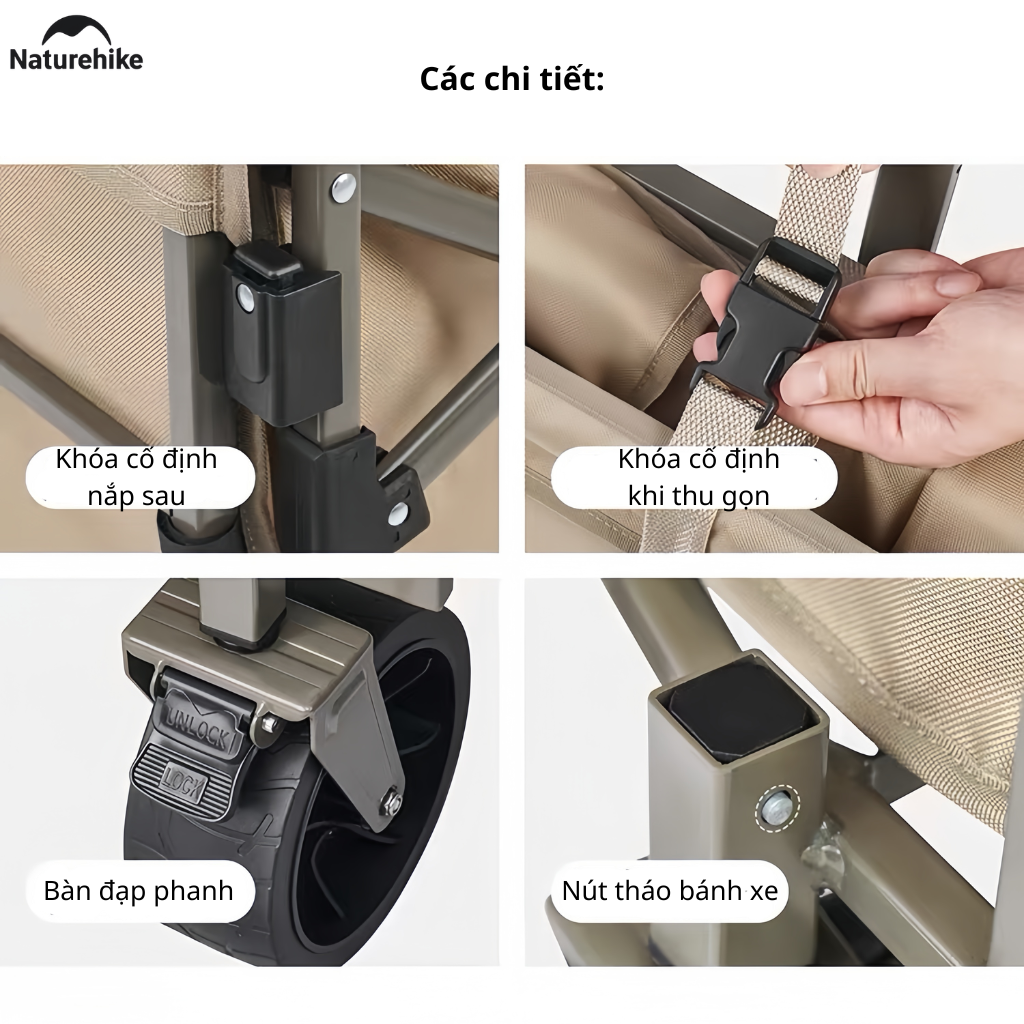 Gối Kê Cổ Chữ U CNK2450WS019 Naturehike Memory Foam Du Lịch Văn Phòng Ô Tô Gấp Gọn Có Hộp Đựng