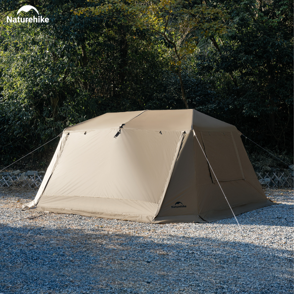 (TẶNG KÈM THẢM)Lều Cắm Trại Naturehike CNK2550WS042 Tự Bung 4-6 Người, Lều Gia Đình Camping Ngoài Trời Siêu Rộng 18m²