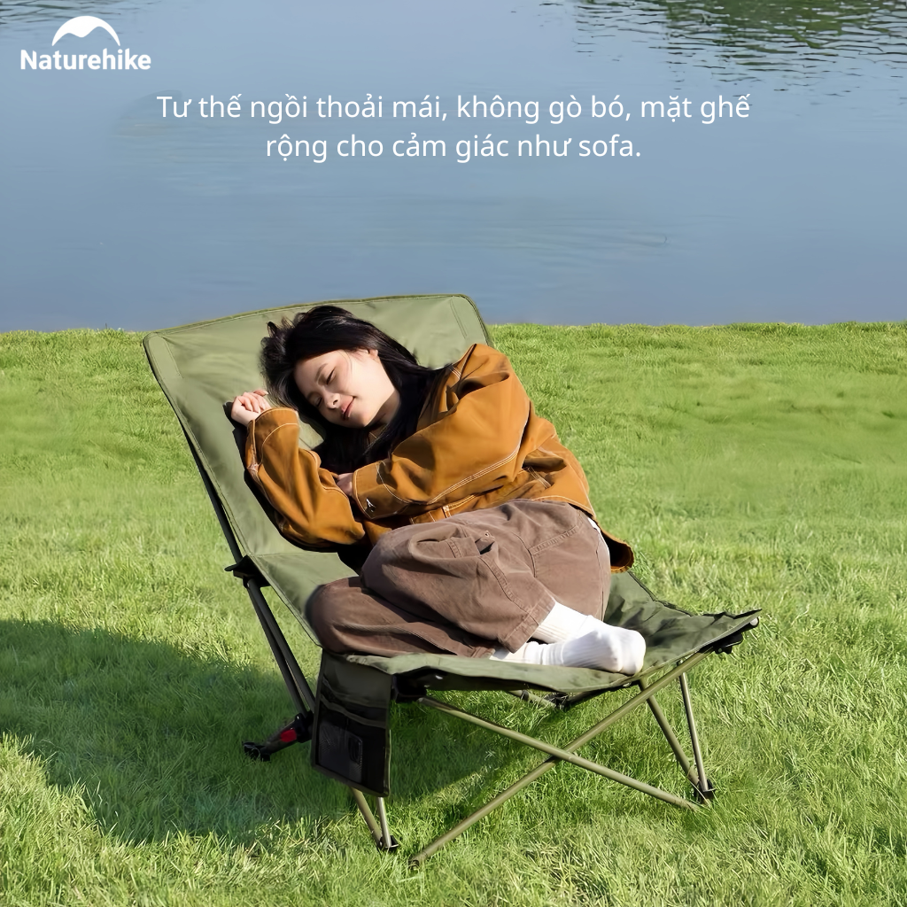 Ghế Xếp Thư Giãn Naturehike CNK2450JJ020 Gấp Gọn 4 Cấp Độ Ngả Lưng - Ghế Camping Ngoài Trời Khung Thép Carbon