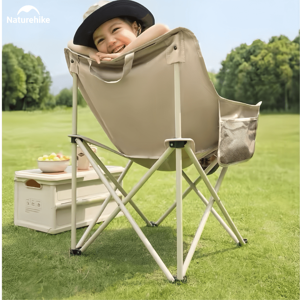Ghế Mặt Trăng Naturehike CNH23JU13002 Gấp Gọn Có Túi Đựng Ghế Dã Ngoại Khung Thép Carbon