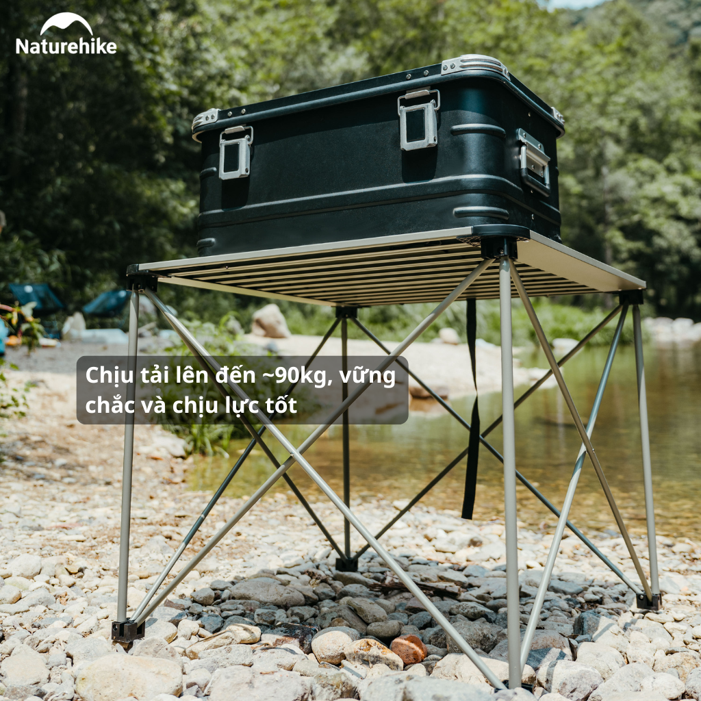 Bàn Xếp Gọn Hợp Kim Nhôm CNK2450JJ013 Naturehike – Siêu Nhẹ, Gấp Gọn Tiện Lợi Cho Camping & Picnic