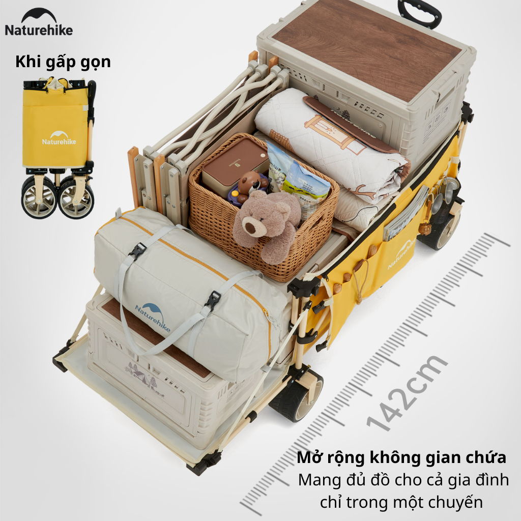 Xe Kéo Gấp Gọn Đa Năng Naturehike Camping Wagon CNK2450JJ017