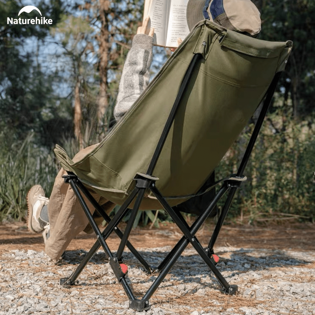Ghế Xếp Dã Ngoại CNK2550JJ019,20 Naturehike Ghế Camping Ngả Lưng Có Gối Gấp Gọn Khung Thép Carbon