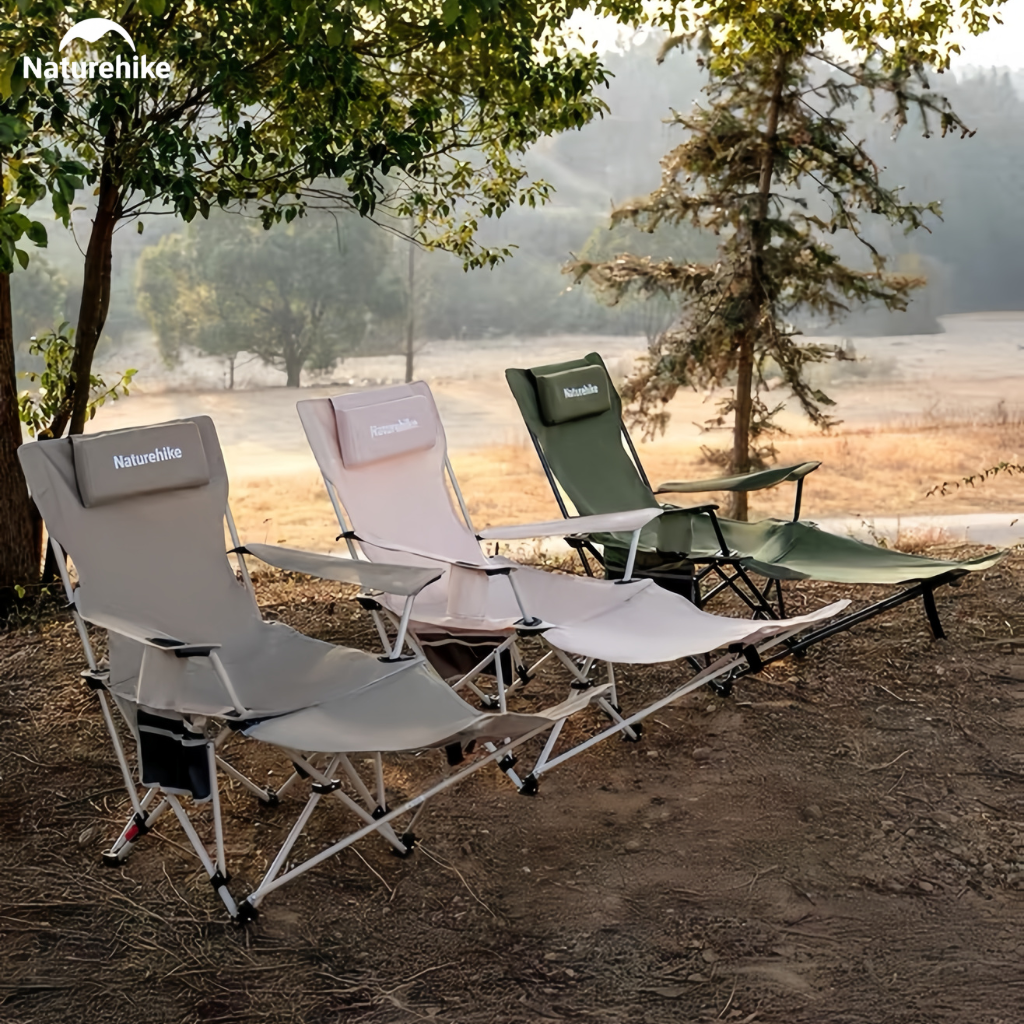 Ghế Xếp Ngả Lưng Camping CNK2650JJ020 Naturehike – Gác Chân Kéo Dài, Chỉnh 3 Mức Thư Giãn