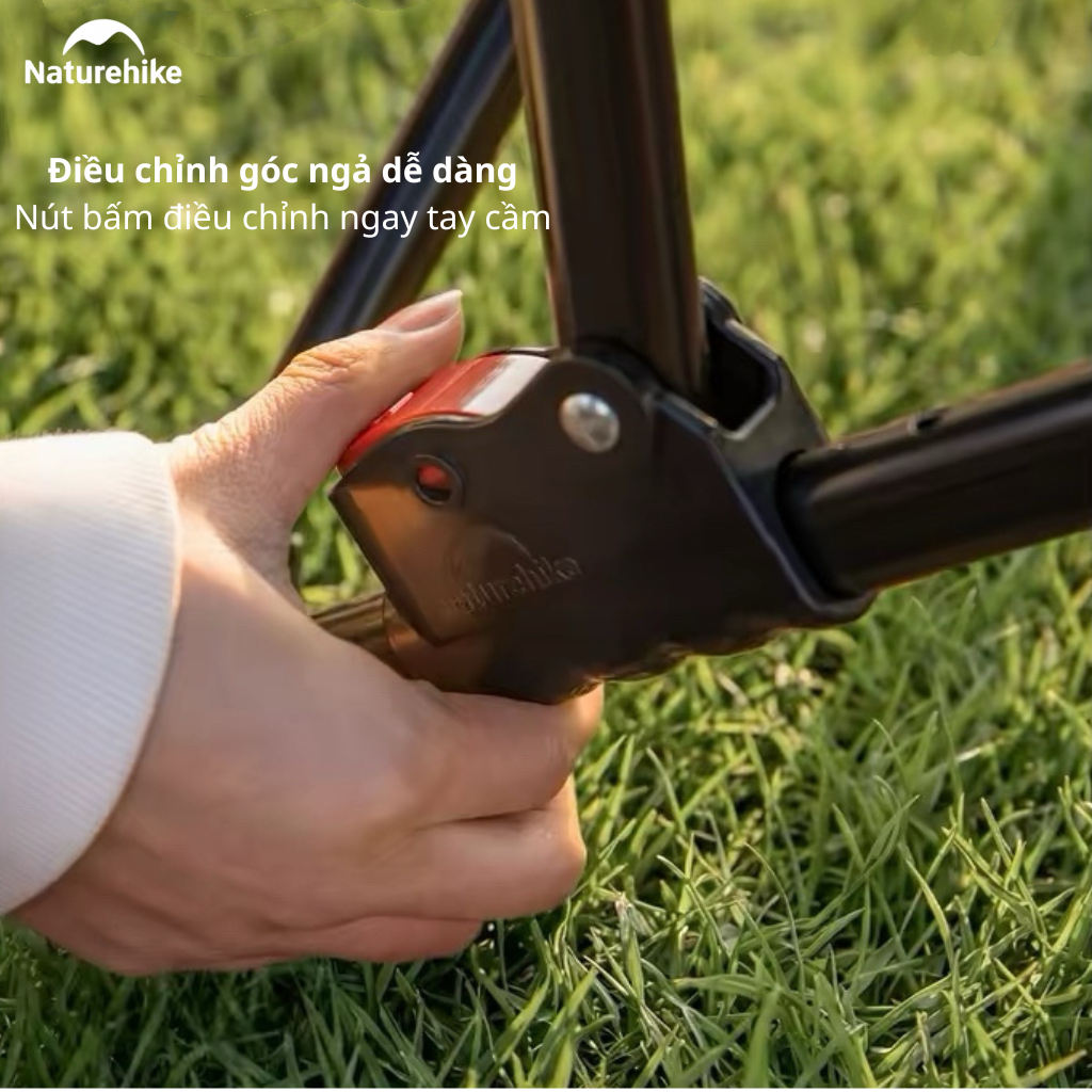 Ghế Xếp Camping Naturehike Sea Star 001 CNK2450JJ020 Có Gác Chân - Ghế Mặt Trăng Ngả Lưng Gấp Gọn