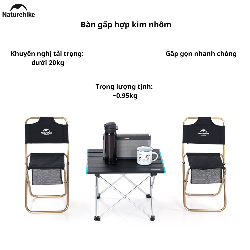 Bàn Xếp Gọn Camping NH19Z008-Z Naturehike Siêu Nhẹ