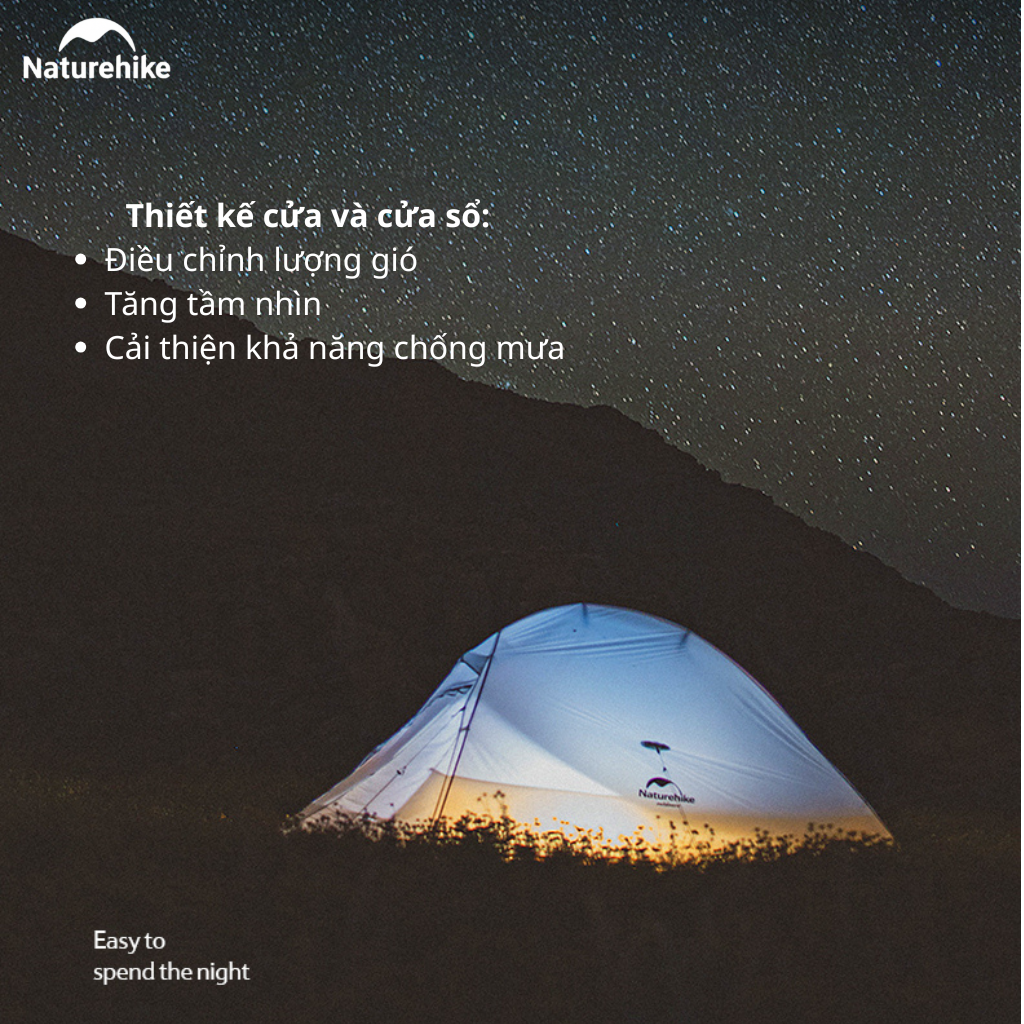 Lều Naturehike NH19ZP017 Cloud Up 1 Người Siêu Nhẹ 930g Chống Nước 3000mm Lều Camping Dã Ngoại